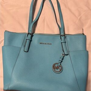 Michael Kors Blue Tote Bag